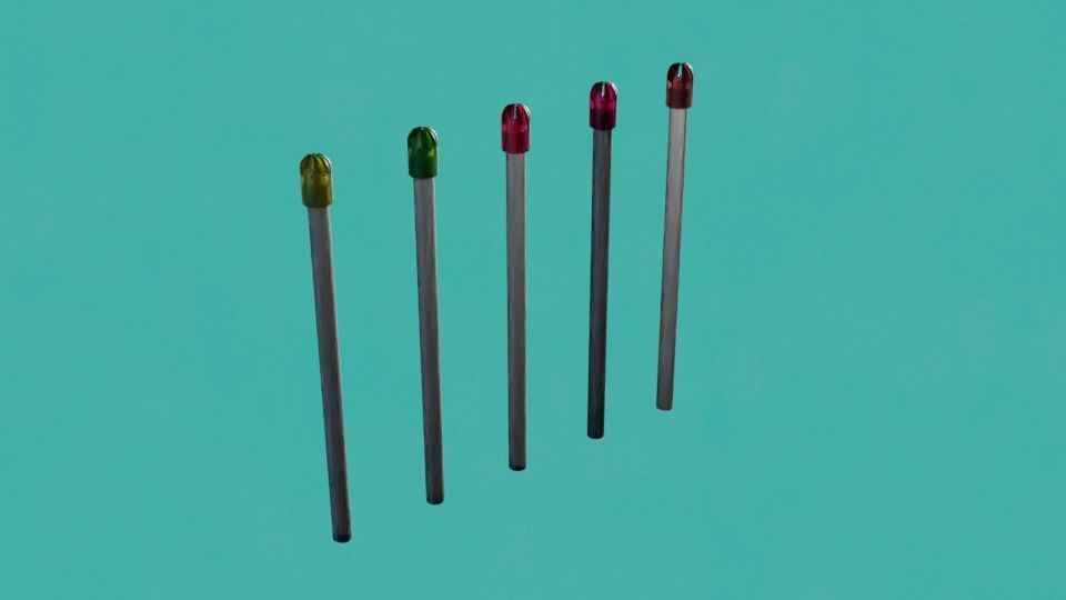 Saliva Ejector Suction Tips 3D model_1