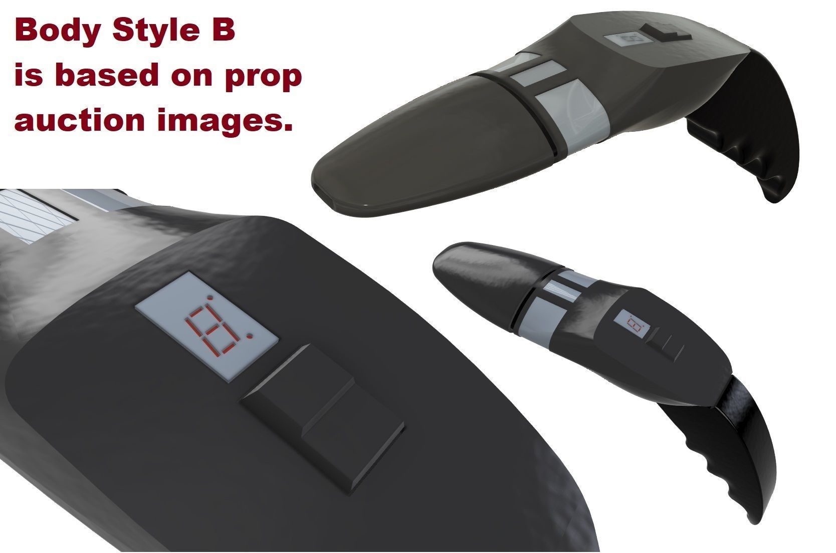 Babylon 5 Pilot Episode Pistol 3D print model_9