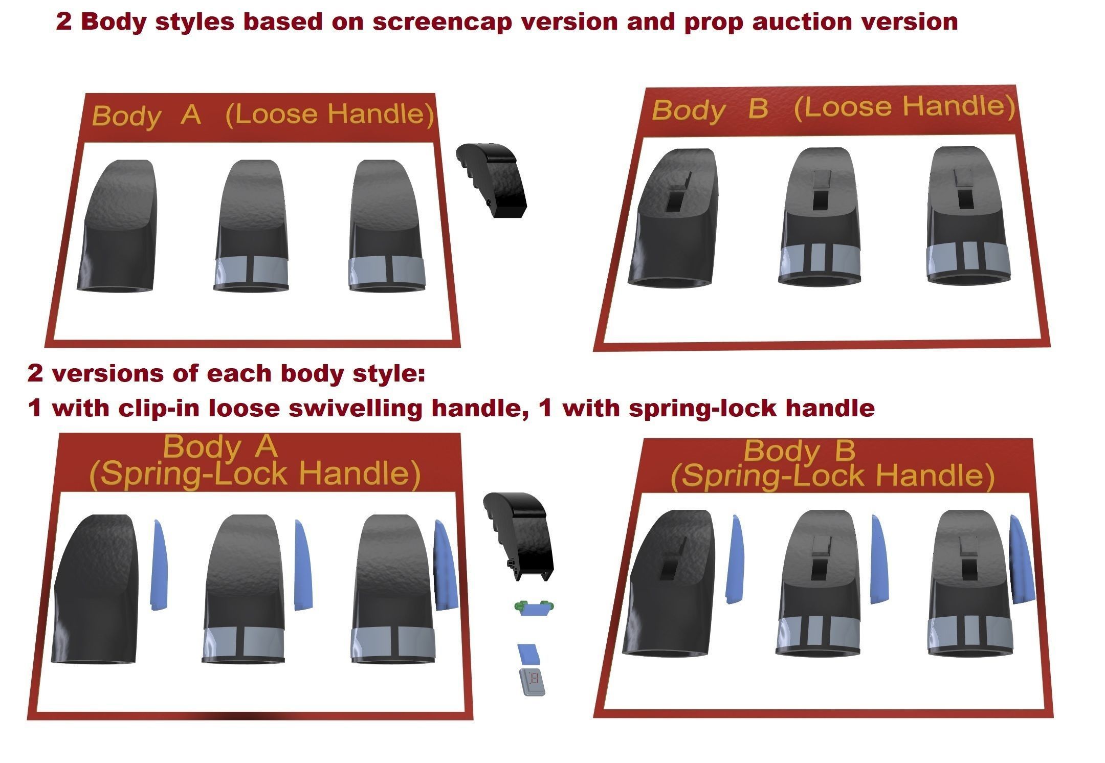 Babylon 5 Pilot Episode Pistol 3D print model_6