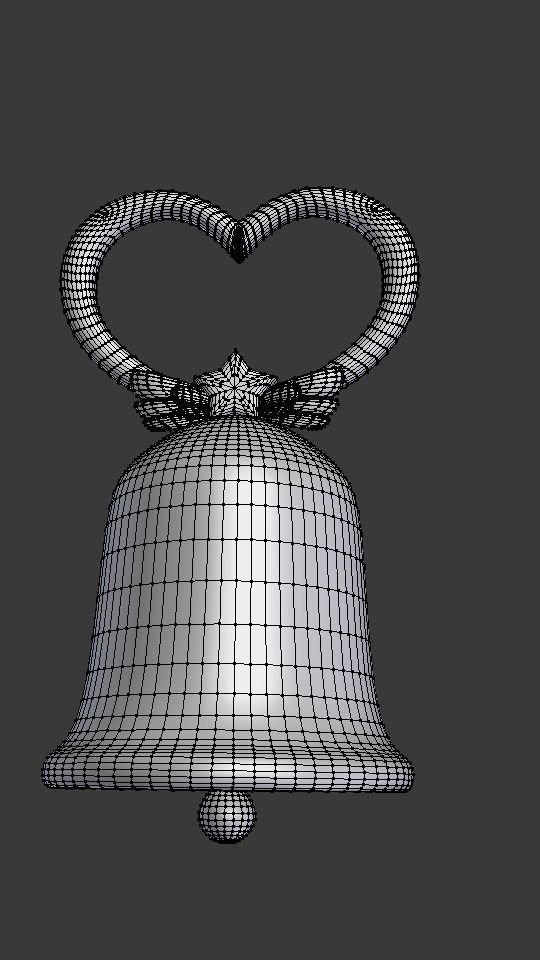 Cristal Carillon Sailor Moon Cristal Chibiusa bell Low-poly 3D model_1