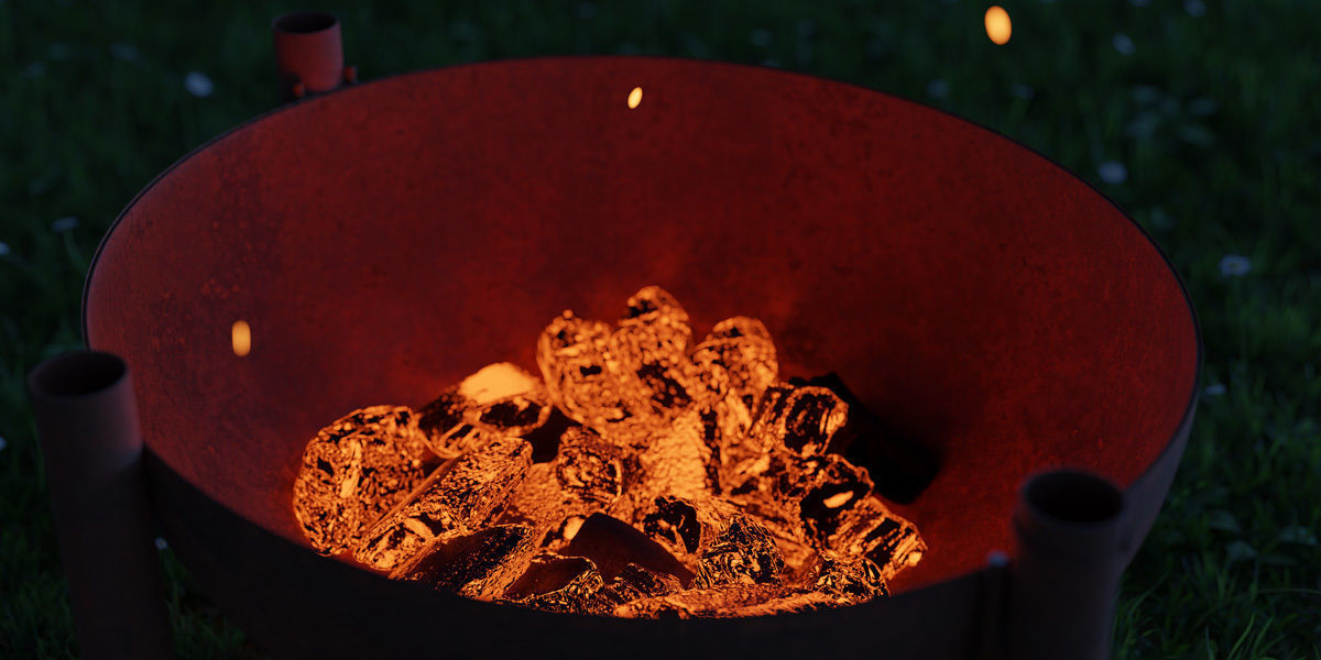 Photorealistic Charcoals Low-poly 3D model_9