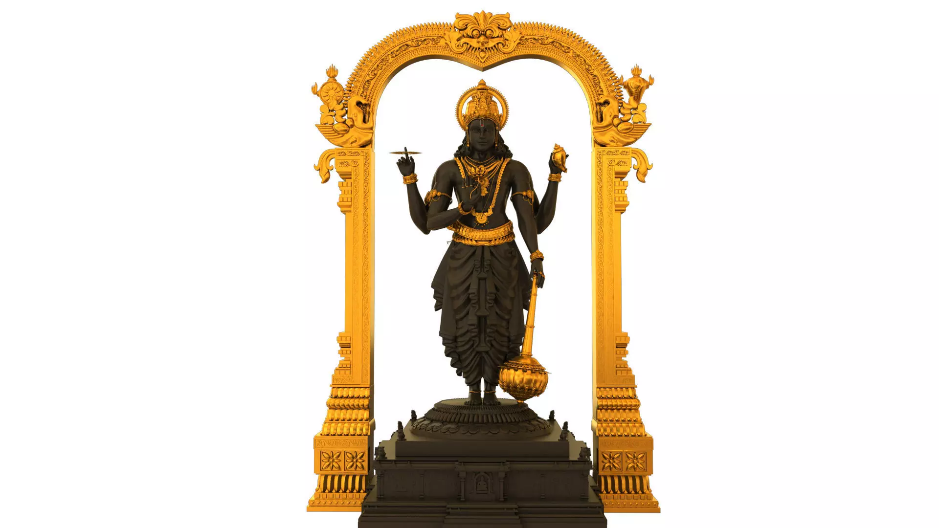 god vishnu 3D model_0