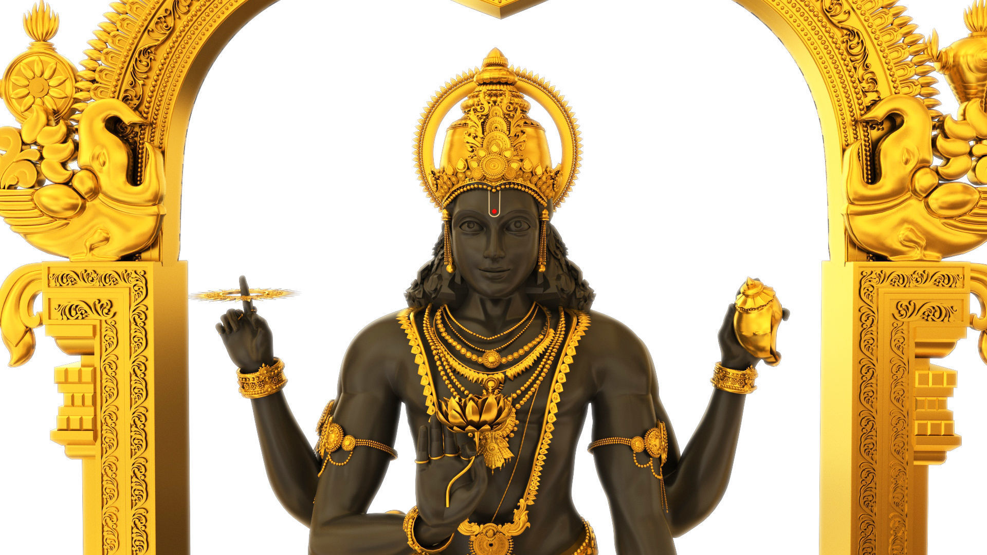 god vishnu 3D model_10
