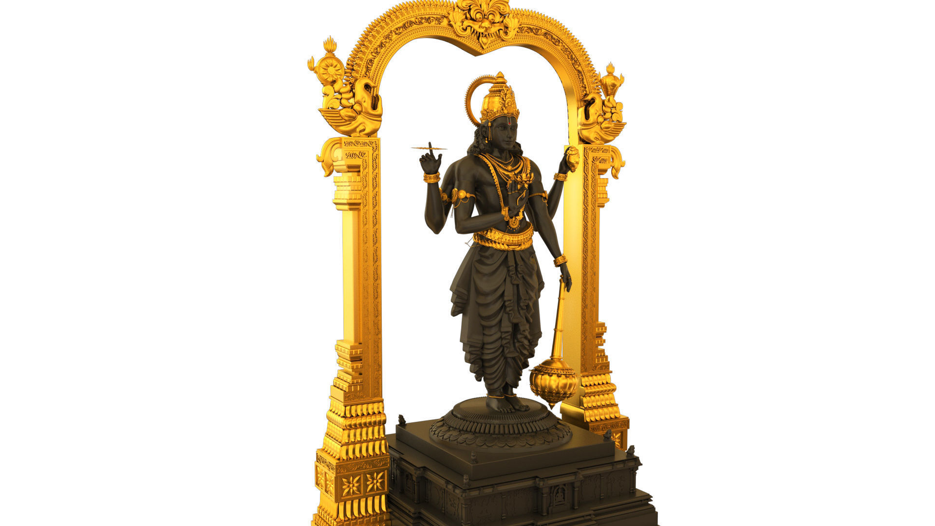god vishnu 3D model_8