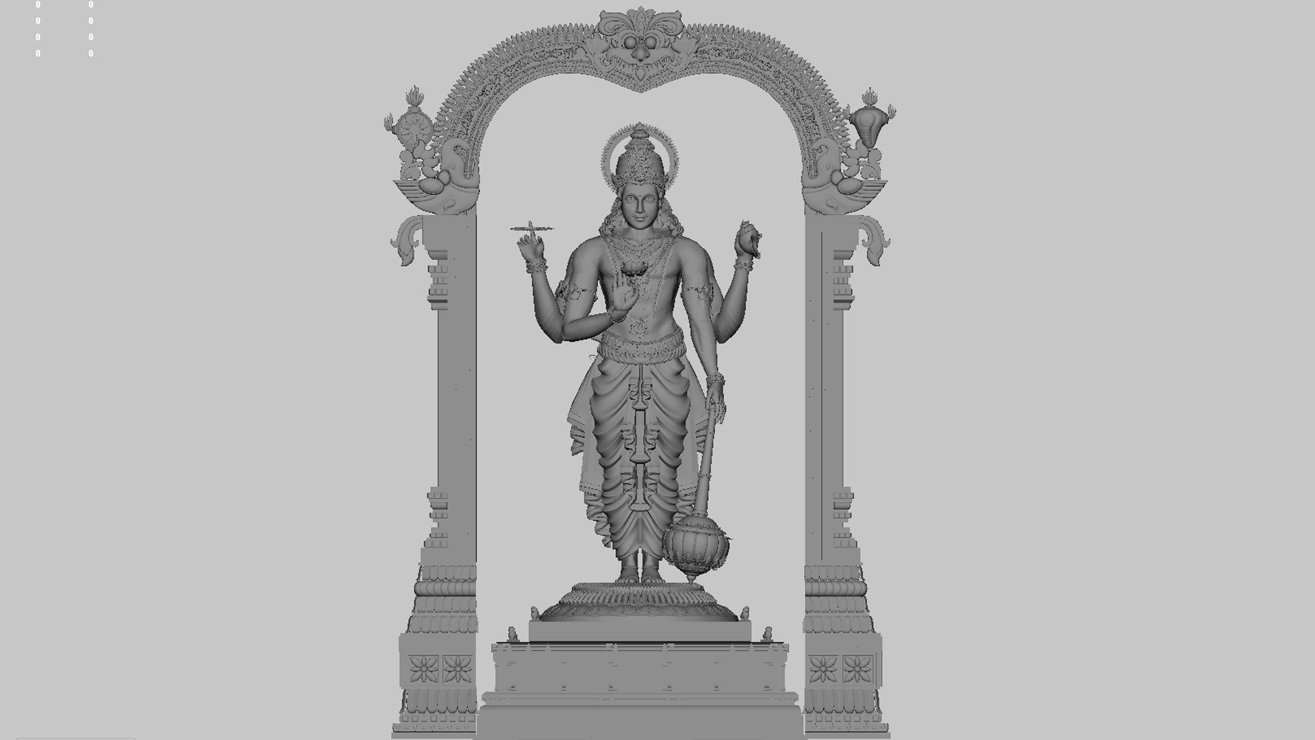 god vishnu 3D model_5