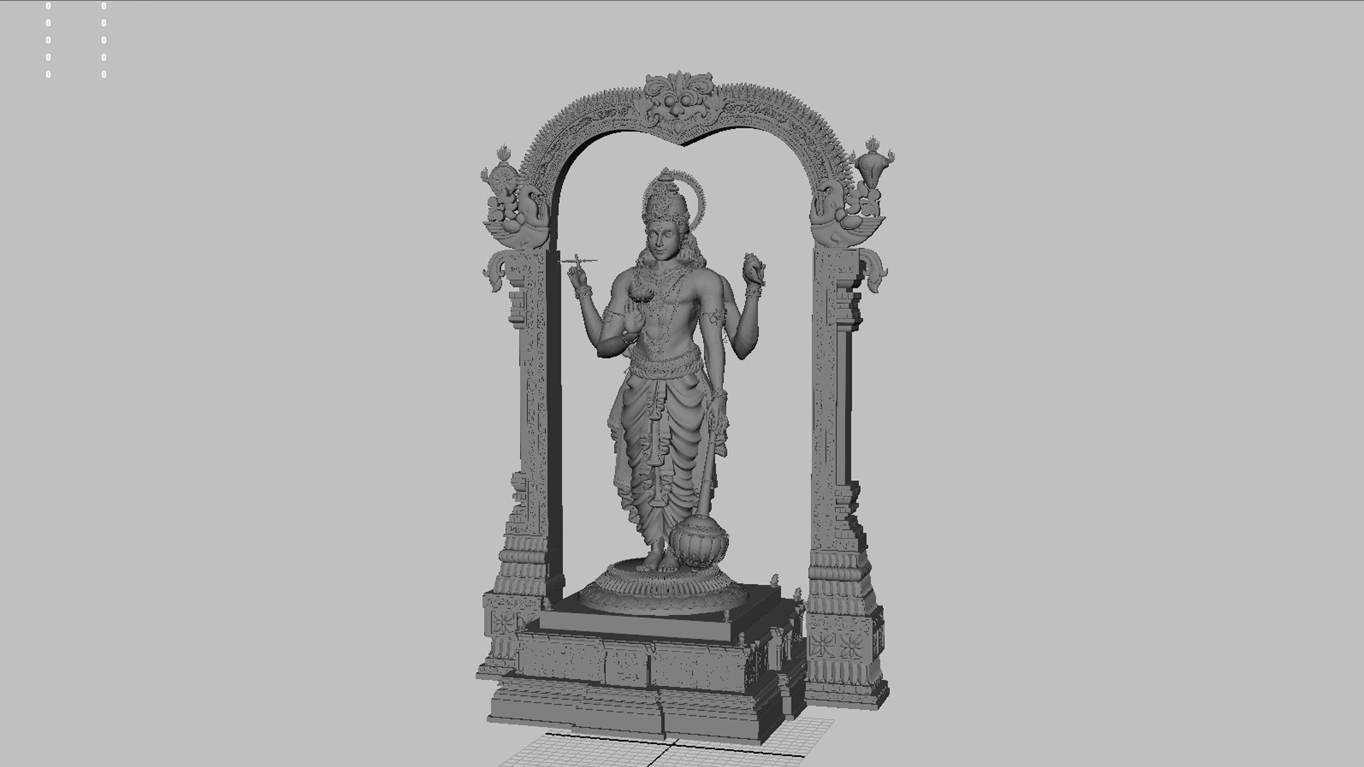 god vishnu 3D model_3