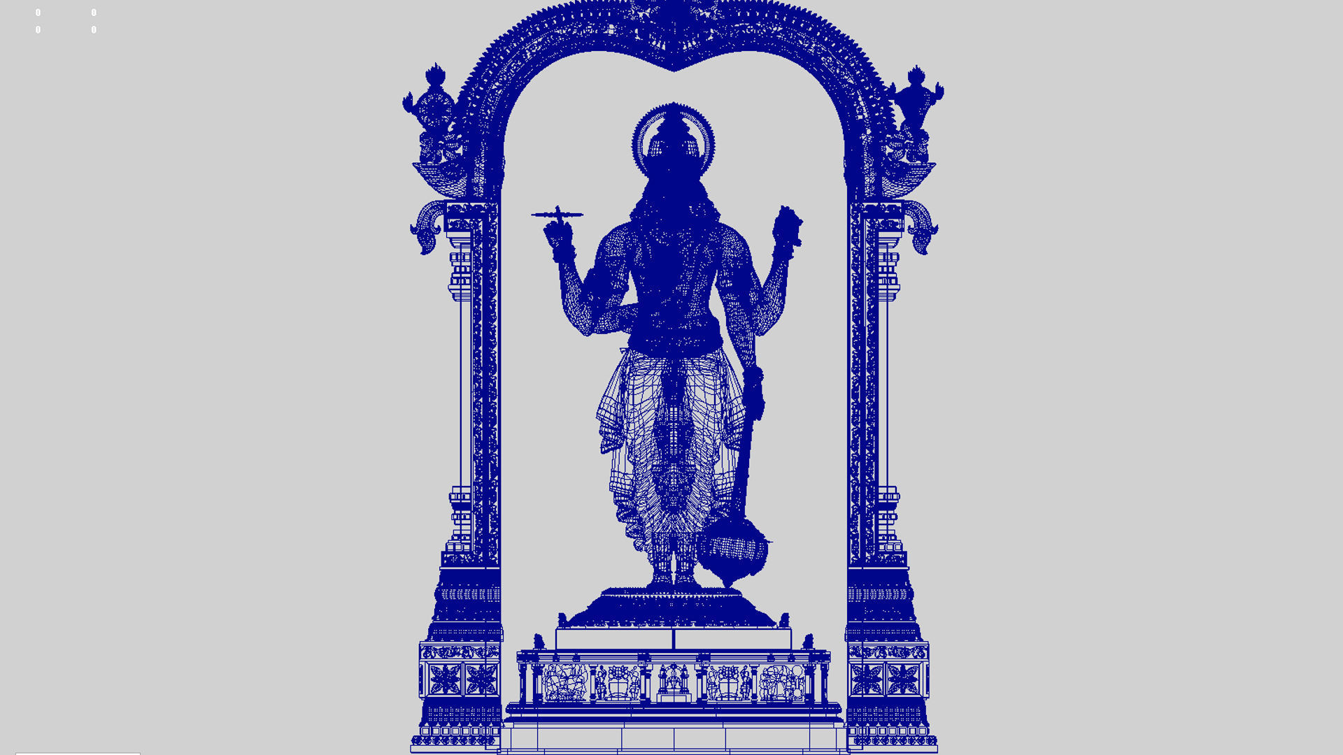 god vishnu 3D model_4