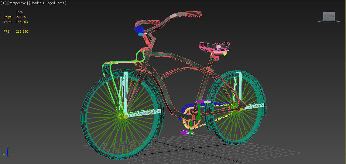 Bicycle vintage - vintage 3D model_3
