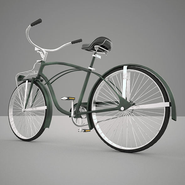Bicycle vintage - vintage 3D model_9