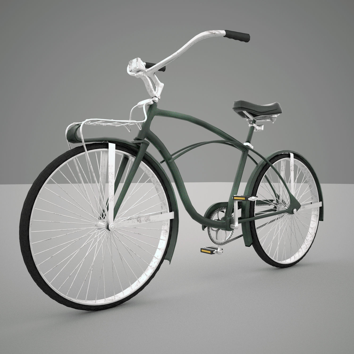 Bicycle vintage - vintage 3D model_2