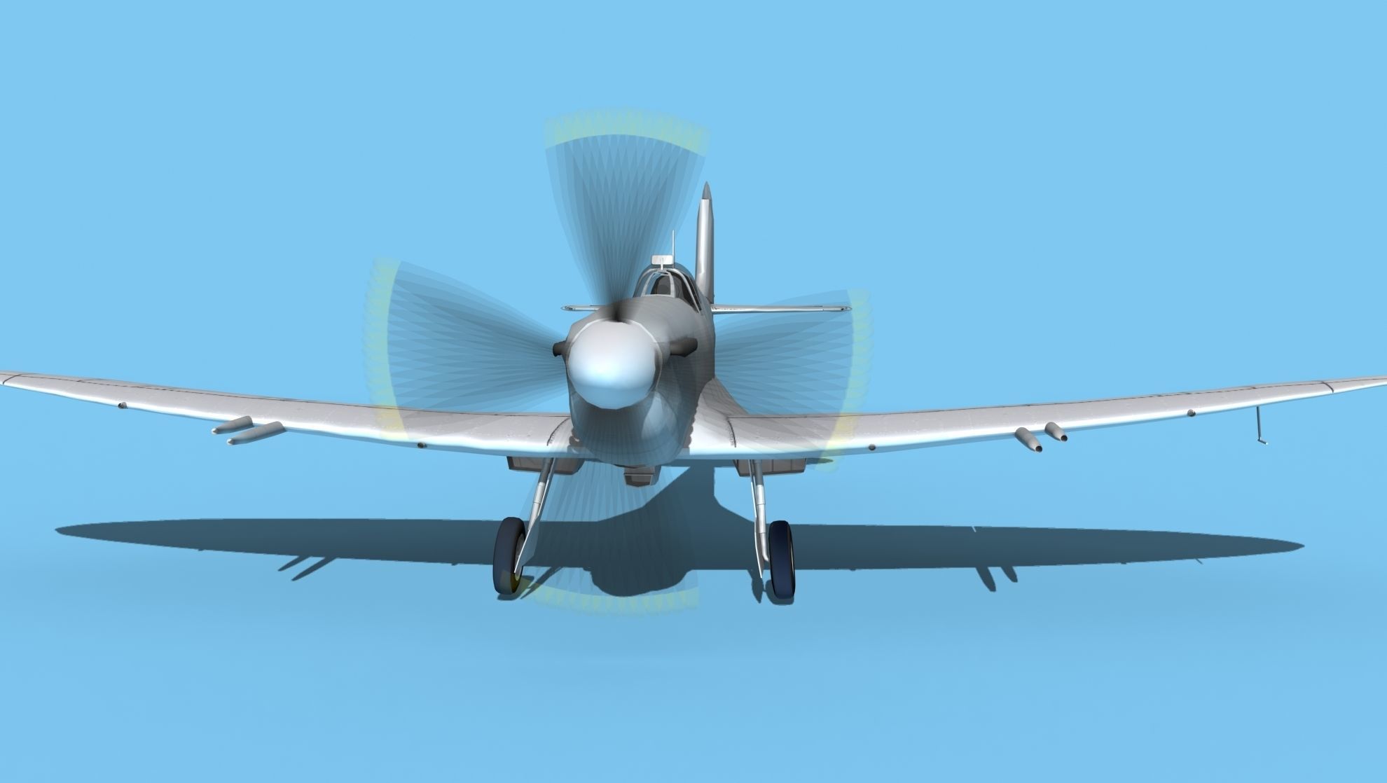Supermarine Spitfire MK XII V00 3D model_1