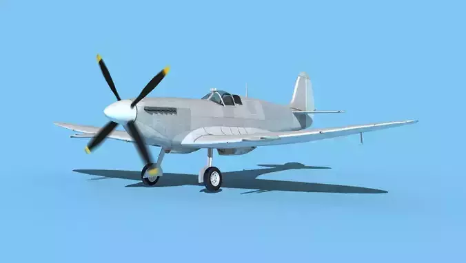 Supermarine Spitfire MK XII V00 3D model