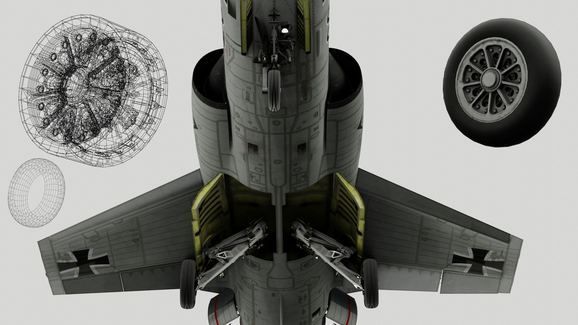 F104G starfighter fighter jet Free 3D model_4