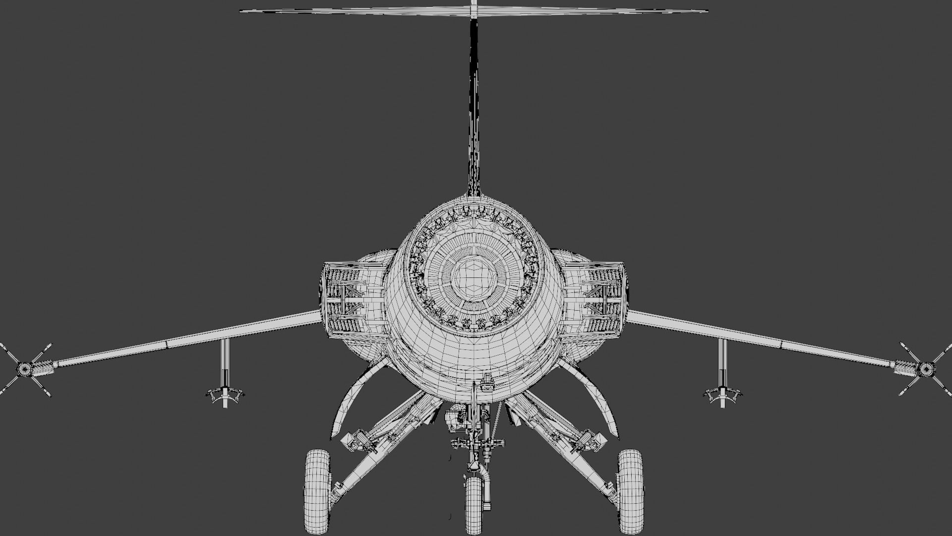 F104G starfighter fighter jet Free 3D model_8