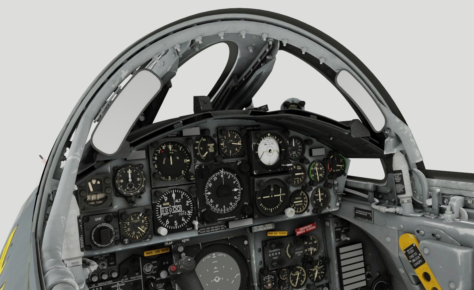 F104G starfighter fighter jet Free 3D model_12