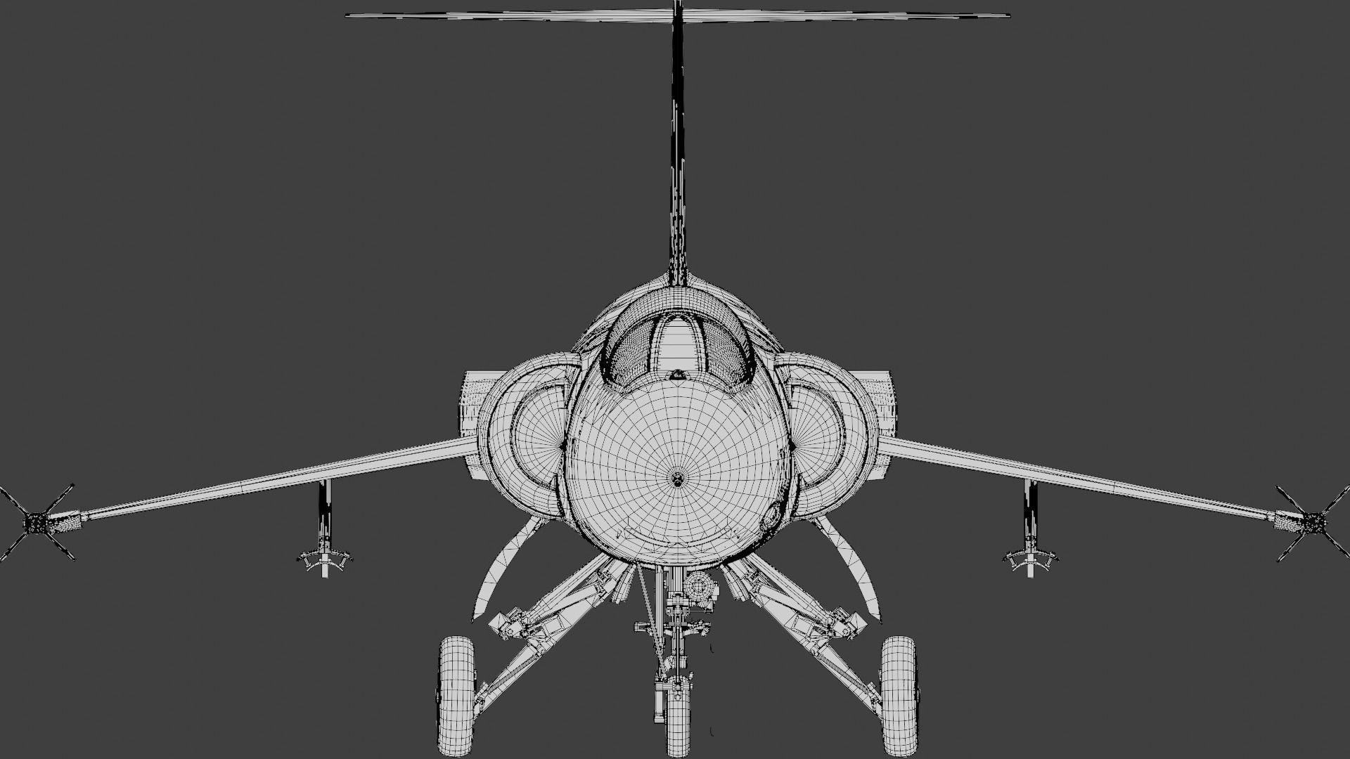 F104G starfighter fighter jet Free 3D model_7