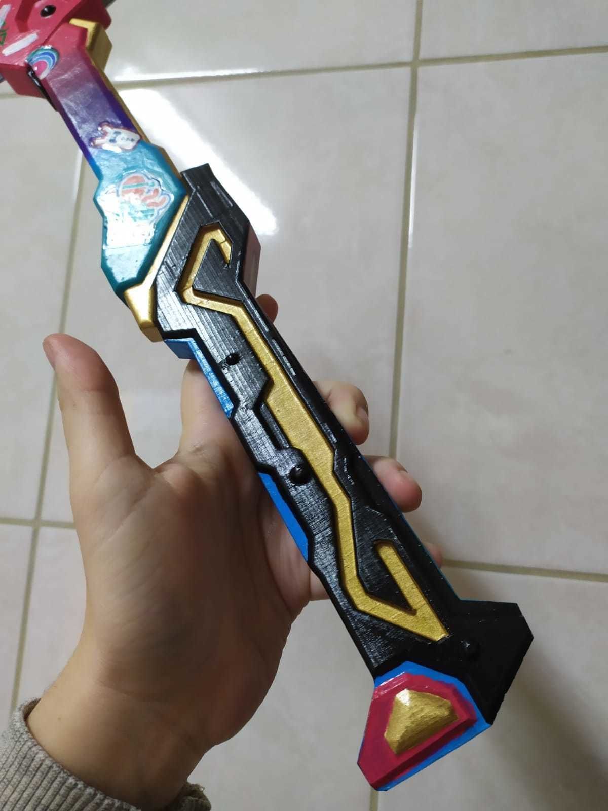 GLITCHPOP AXE 3D print model_5
