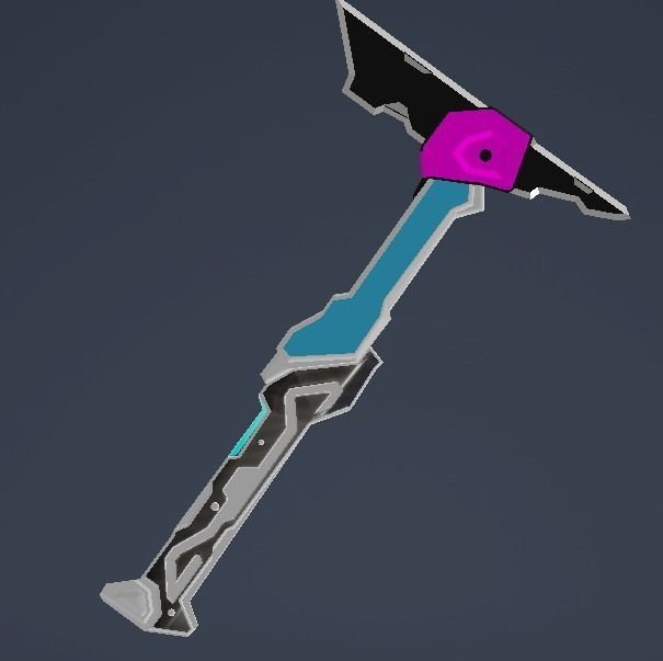 GLITCHPOP AXE 3D print model_7
