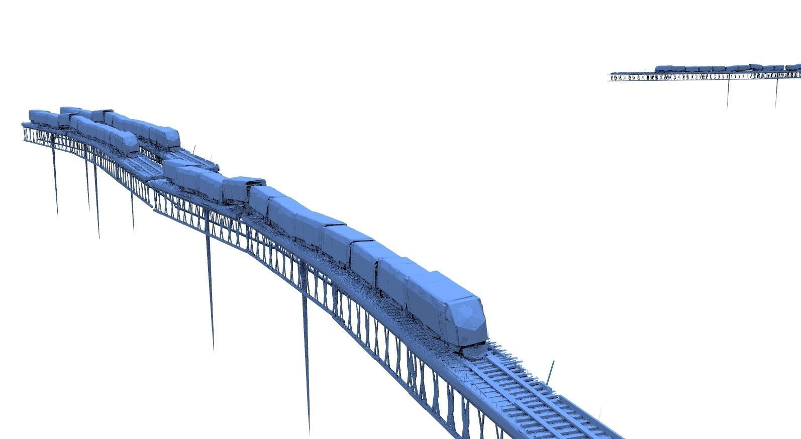Train track extended 3D model_1
