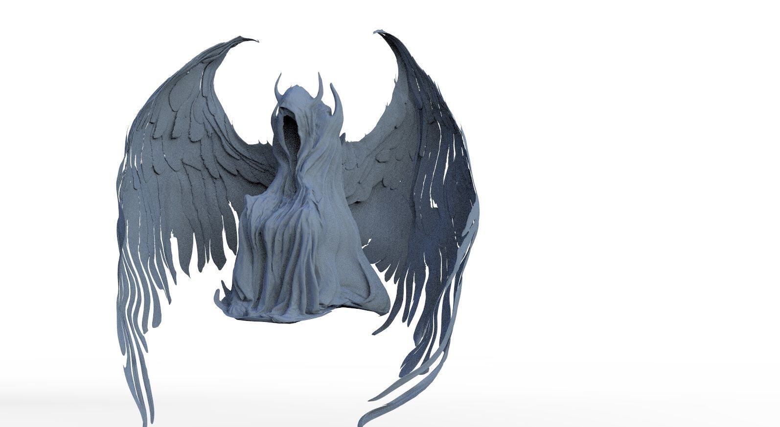 Fallen Angel hooded 2 3D model_1