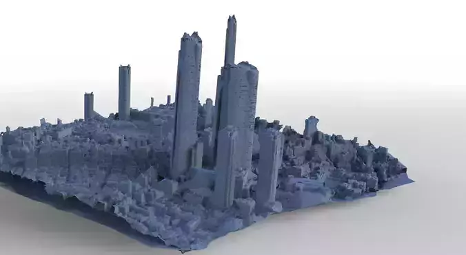 Asian City of the Future 3D model