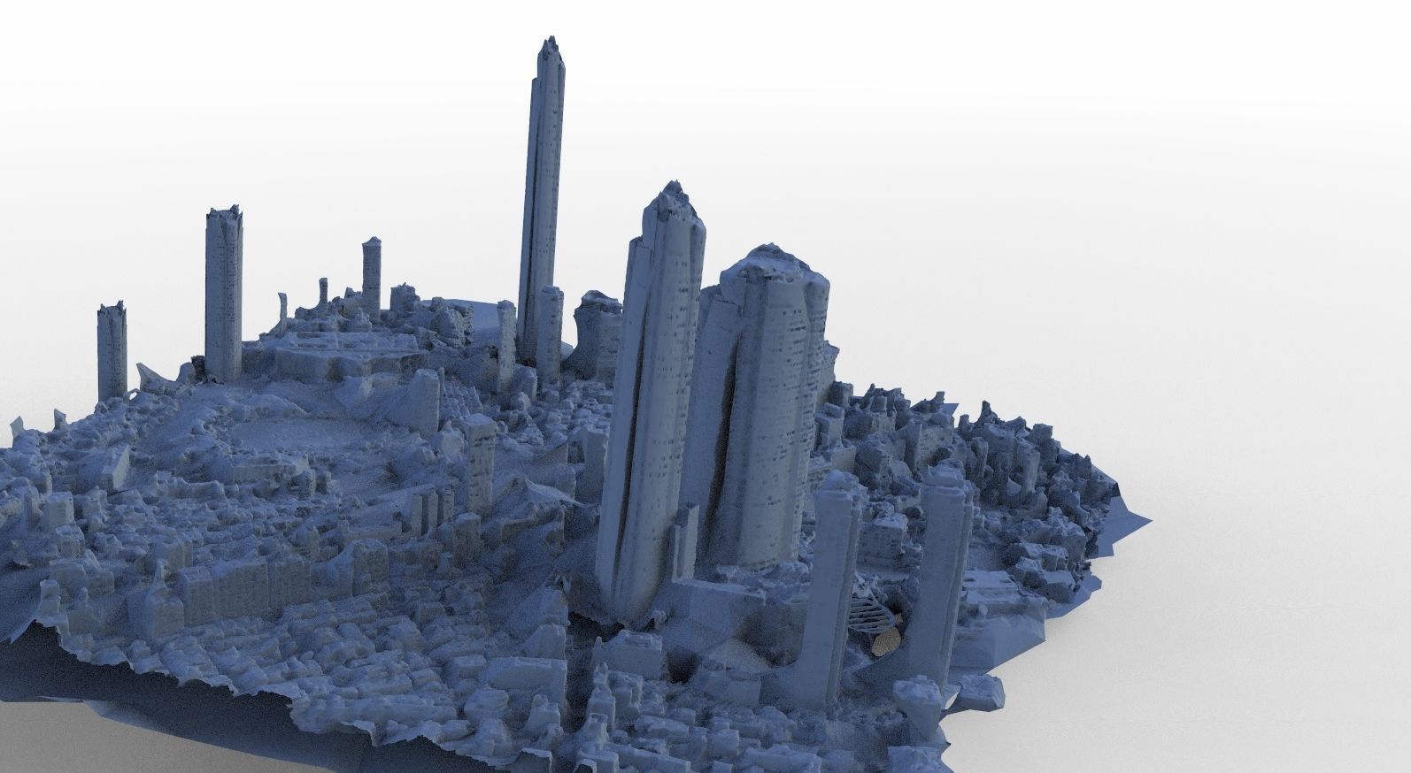 Asian City of the Future 3D model_1