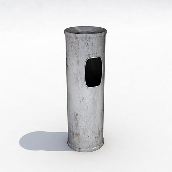 Street trash can - collection 5 models  3D model_3