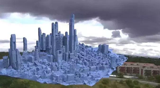 City of the Future Modern 3D model