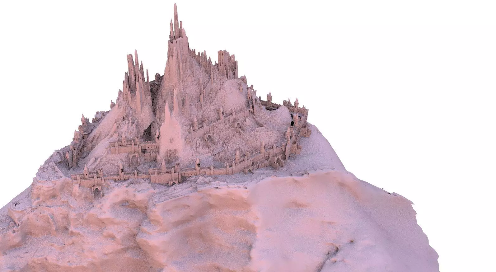 Persian Fortress 3D model_0