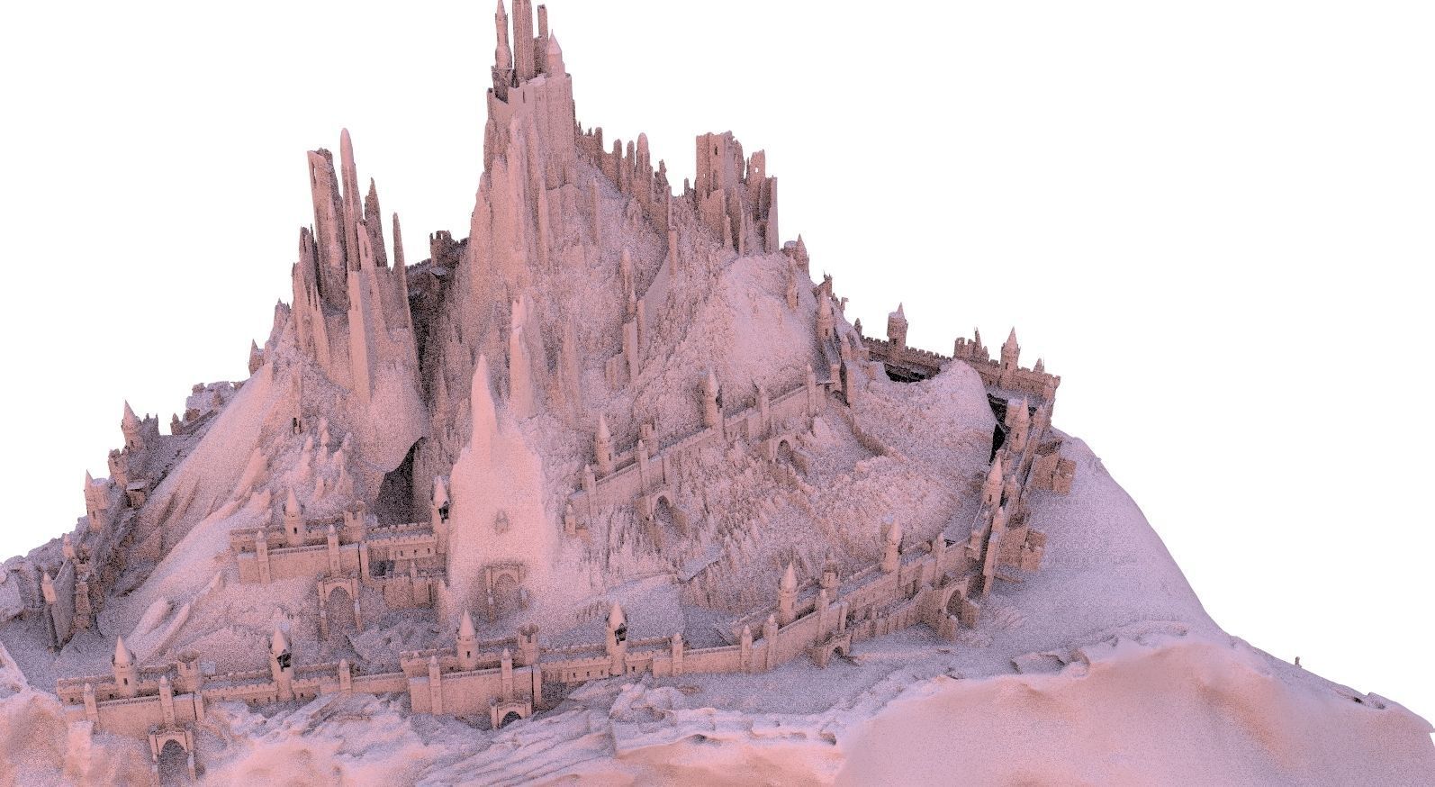 Persian Fortress 3D model_1