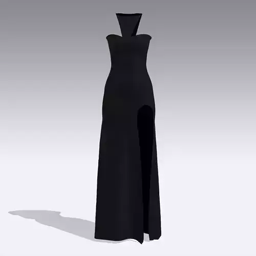 DRESS DRESS with slit 3D model