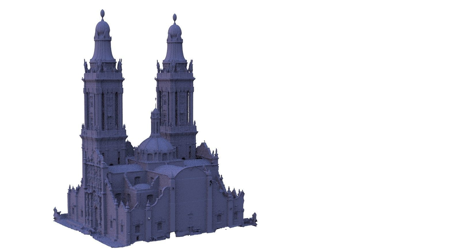 Baroque Cathedral 3D model_1