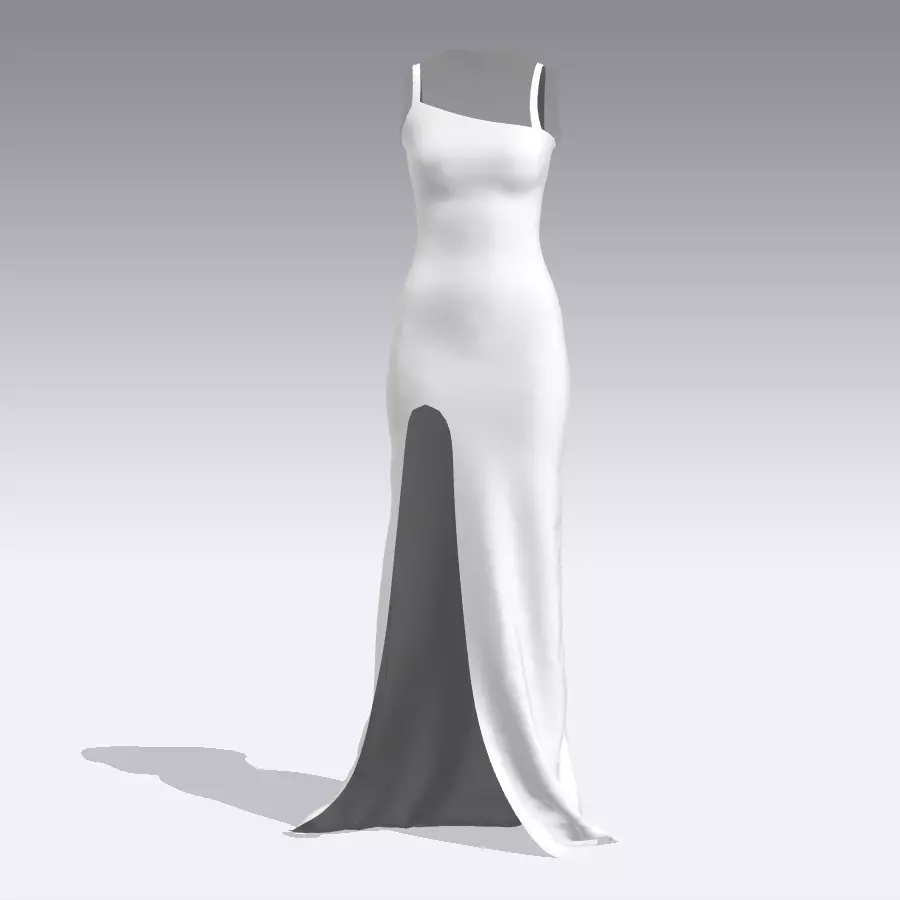 DRESS DRESS on mannequin 3D model_0