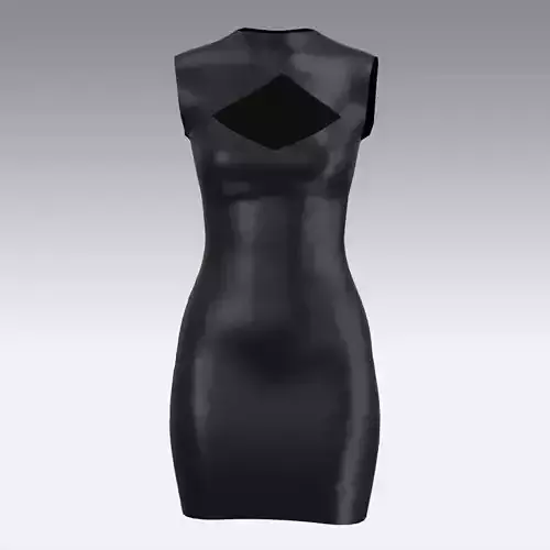 DRESS DRESS leather mini 3D model