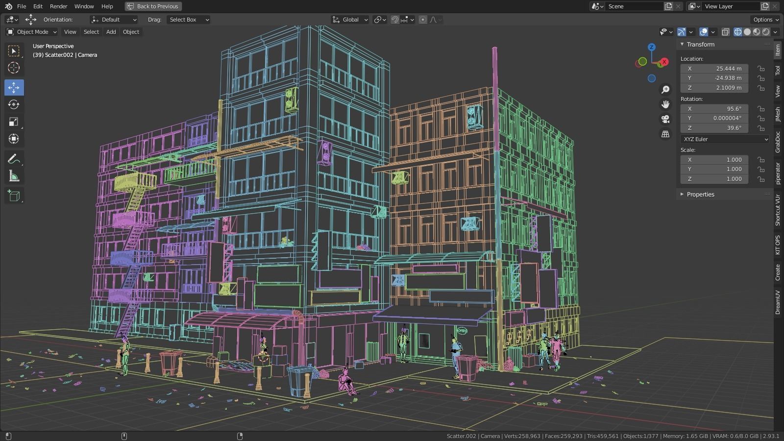 Modular Buildings Asset Pack 3D model_6