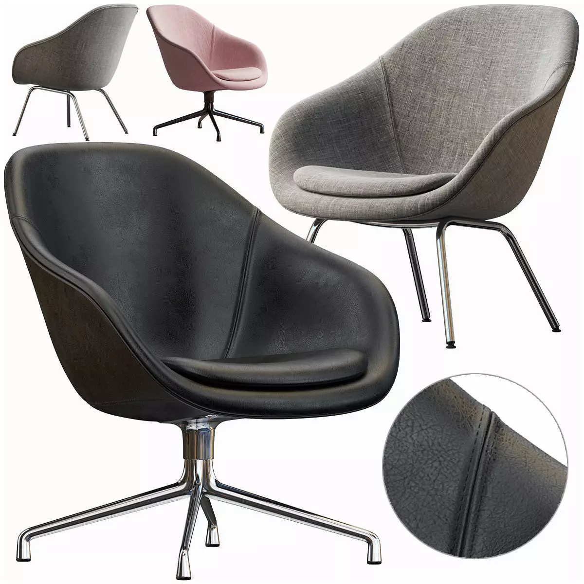 HAY LOUNGE ARMCHAIR 3D model