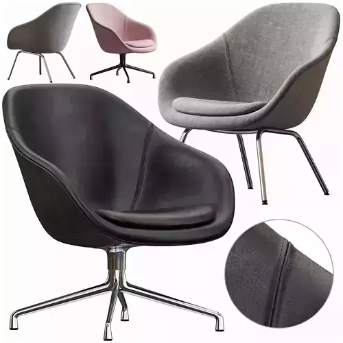 HAY LOUNGE ARMCHAIR 3D model