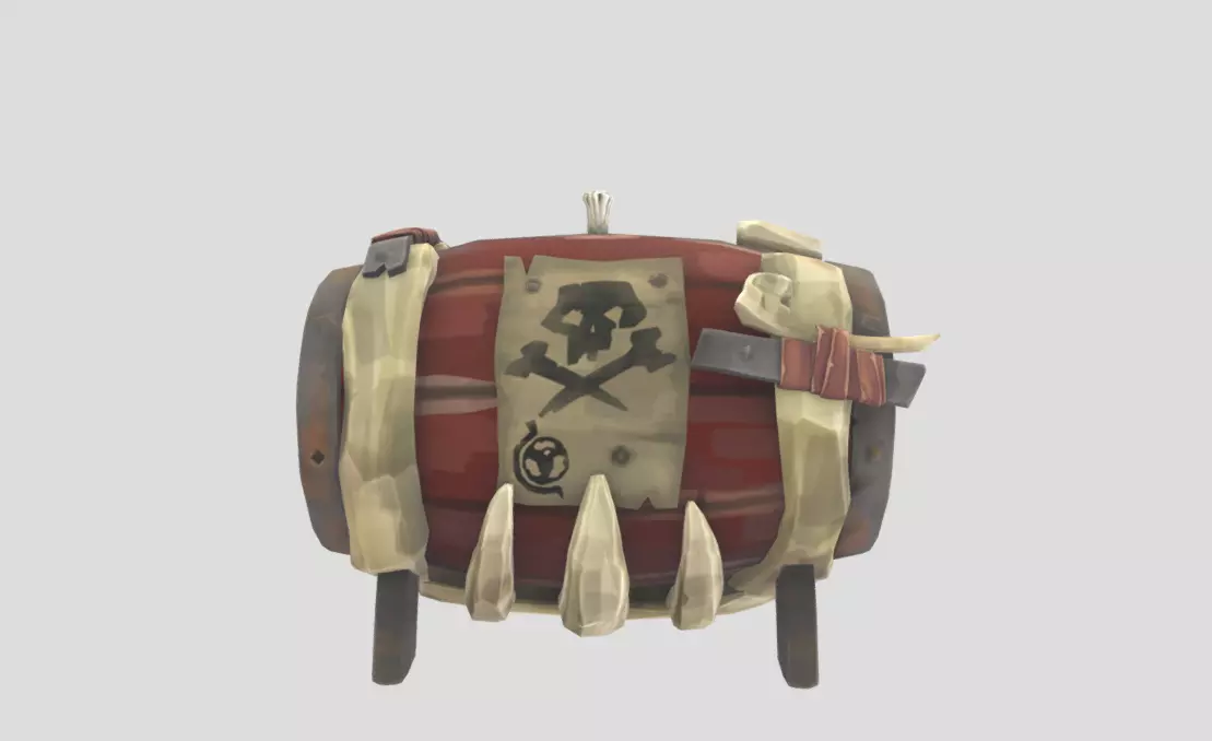 Sea of Thieves Stronghold Gunpowder Keg 3D model