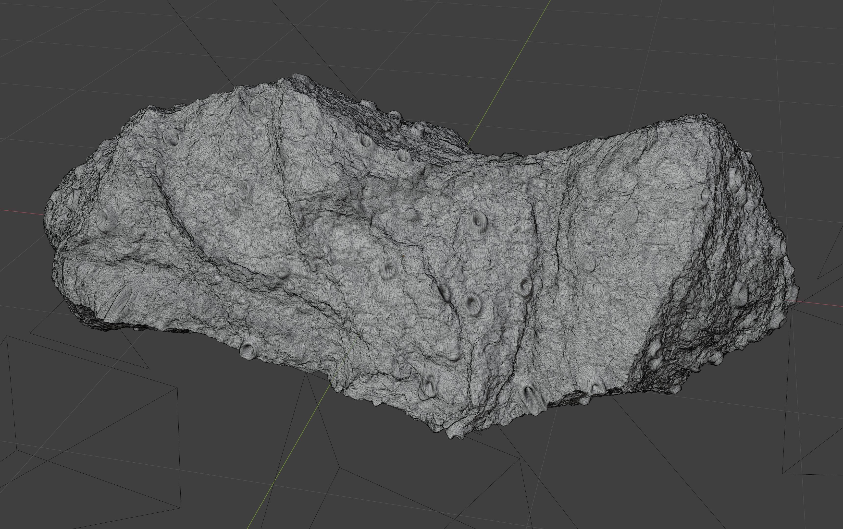 asteroid version 2 high detail 3D model_4