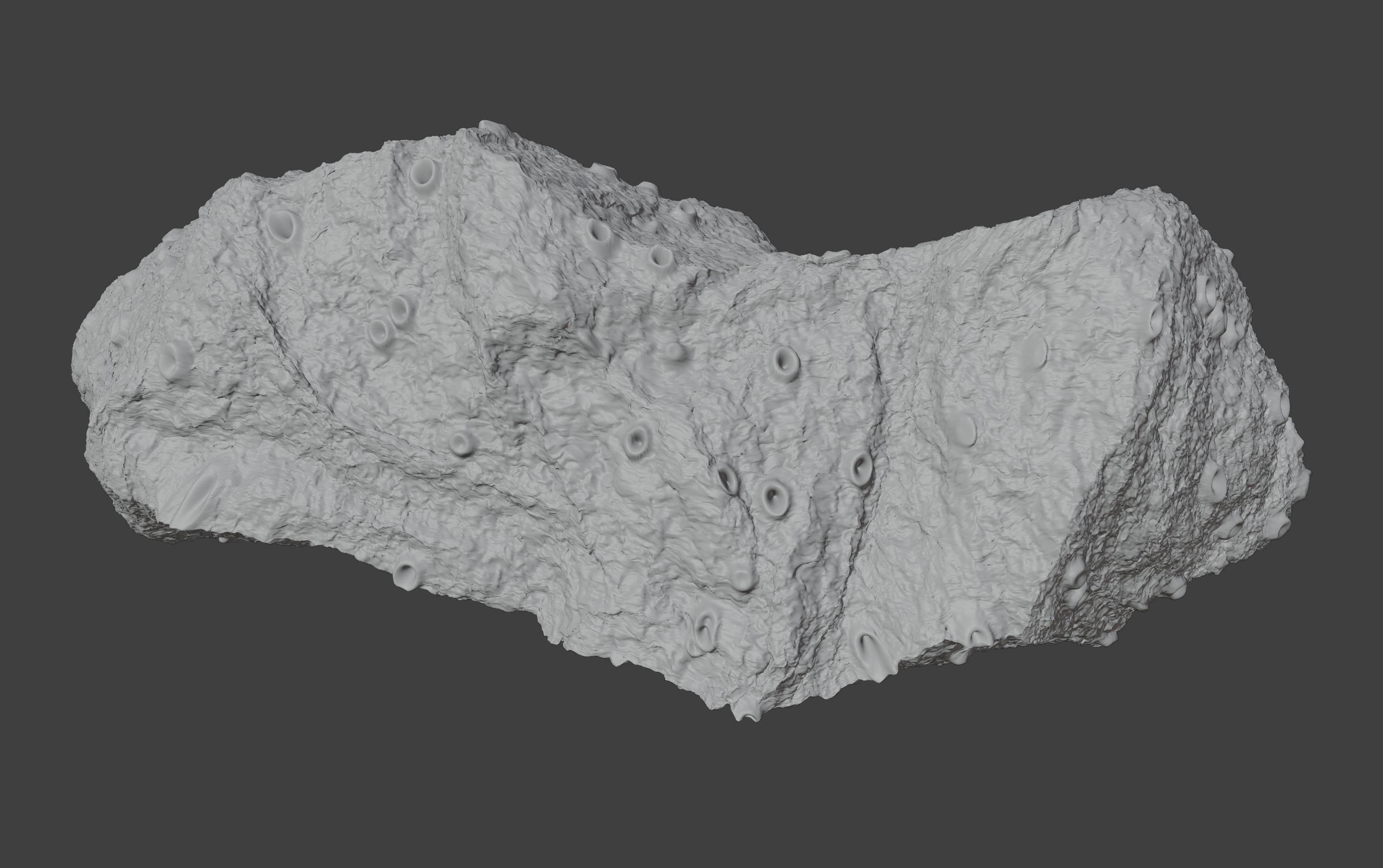 asteroid version 2 high detail 3D model_3