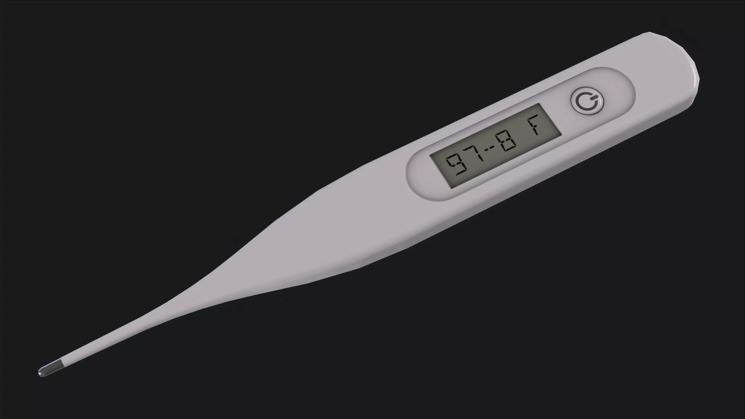 Thermometer digital Free low-poly 3D model