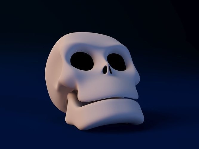 Cartoon Skull 3D model