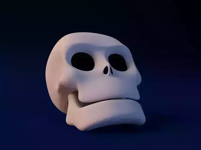 Cartoon Skull 3D model