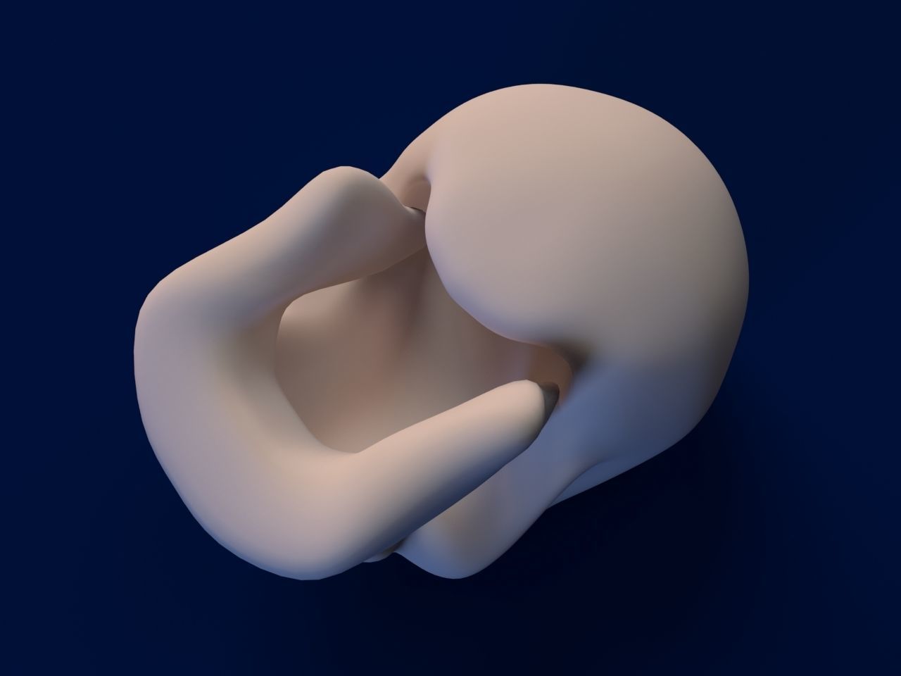 Cartoon Skull 3D model_4