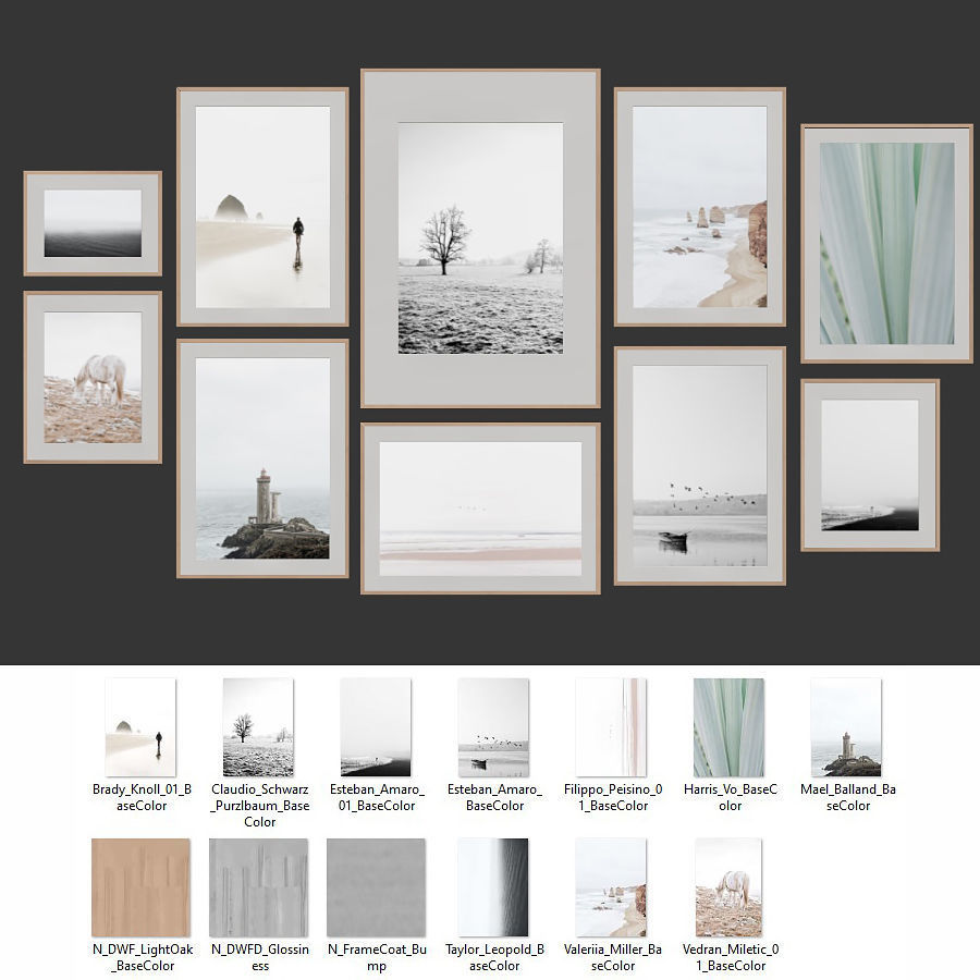 Gallery Wall 79 3D model_5