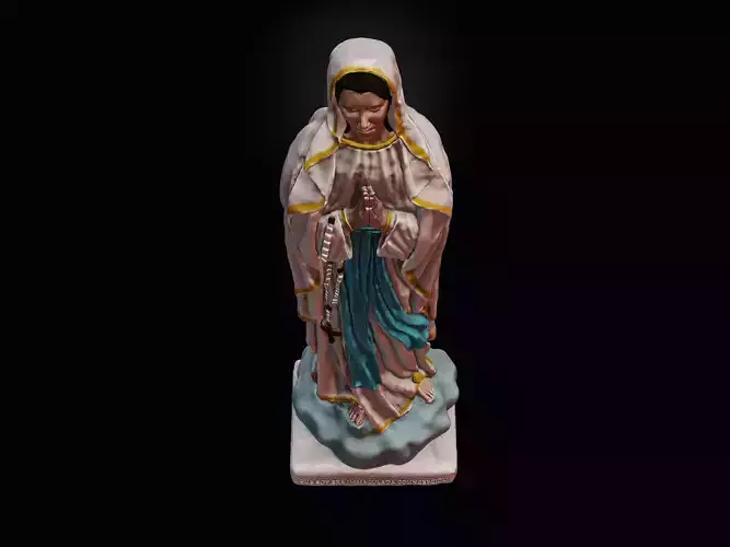 Our Lady of Lourdes Free 3D print model Our Lady of Lourdes Free 3D print model