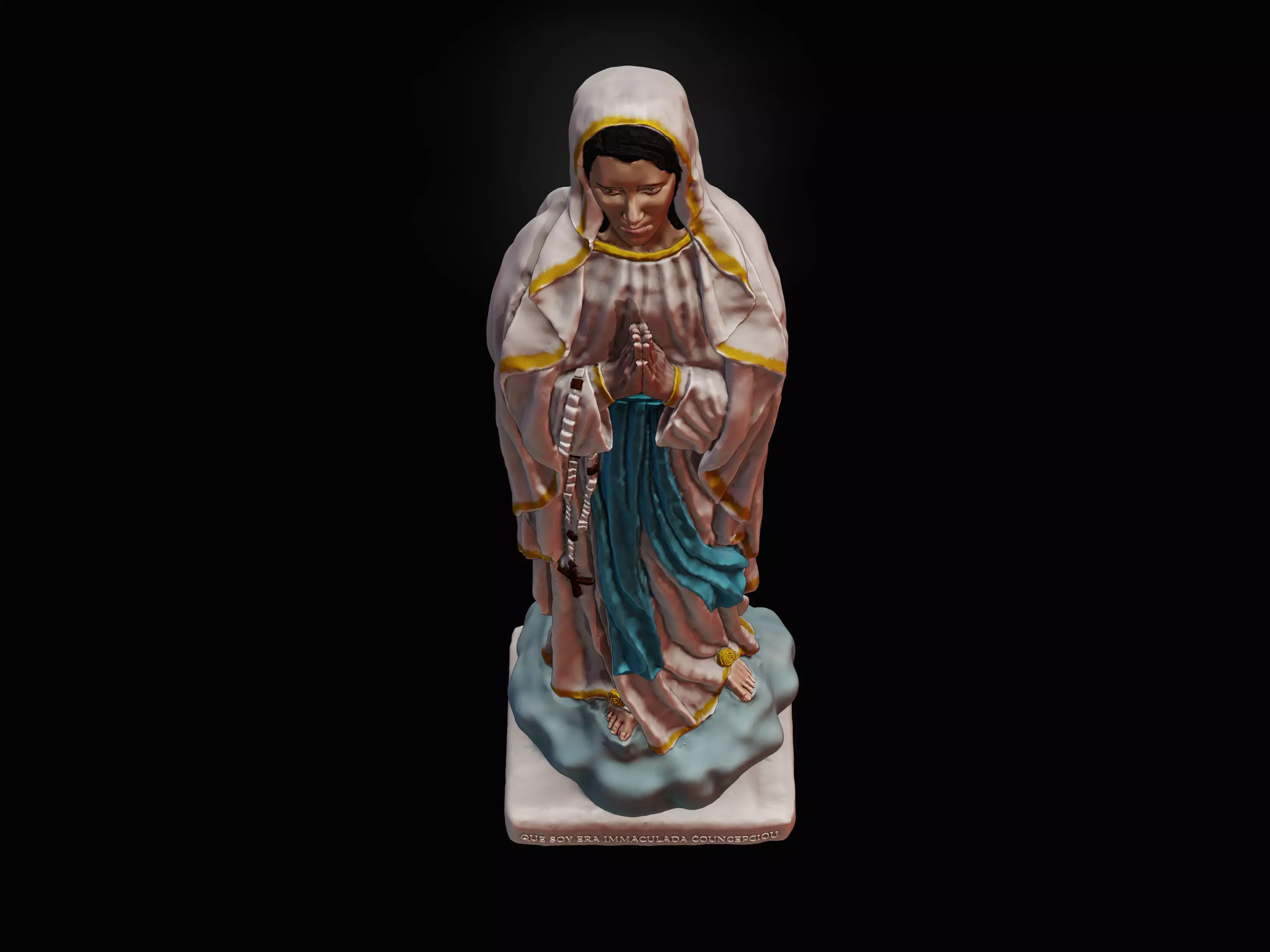 Our Lady of Lourdes Free 3D print model_0