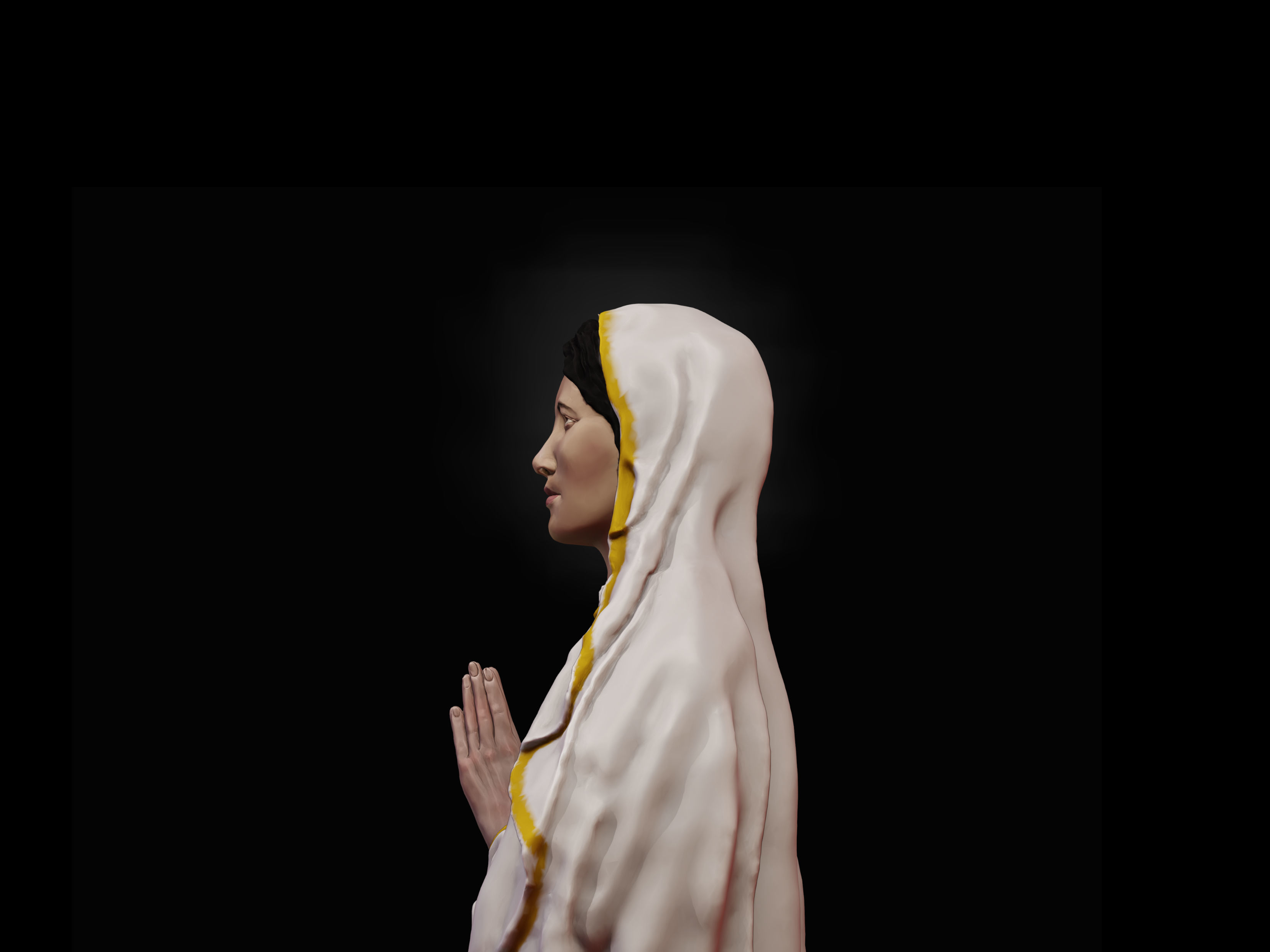 Our Lady of Lourdes Free 3D print model_4