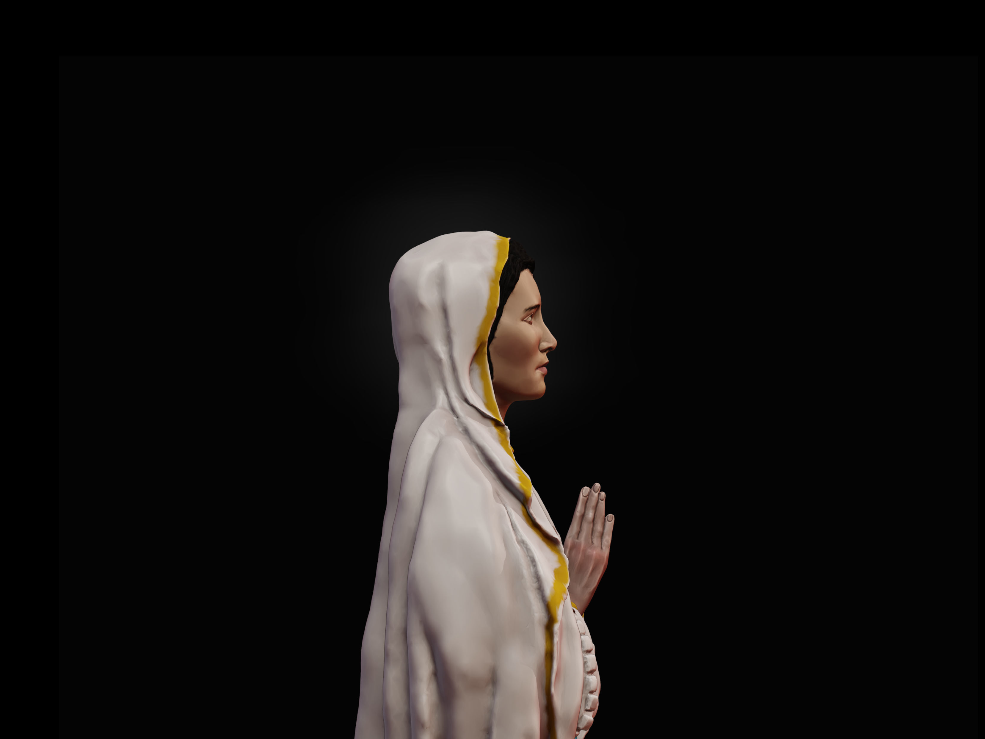 Our Lady of Lourdes Free 3D print model_5