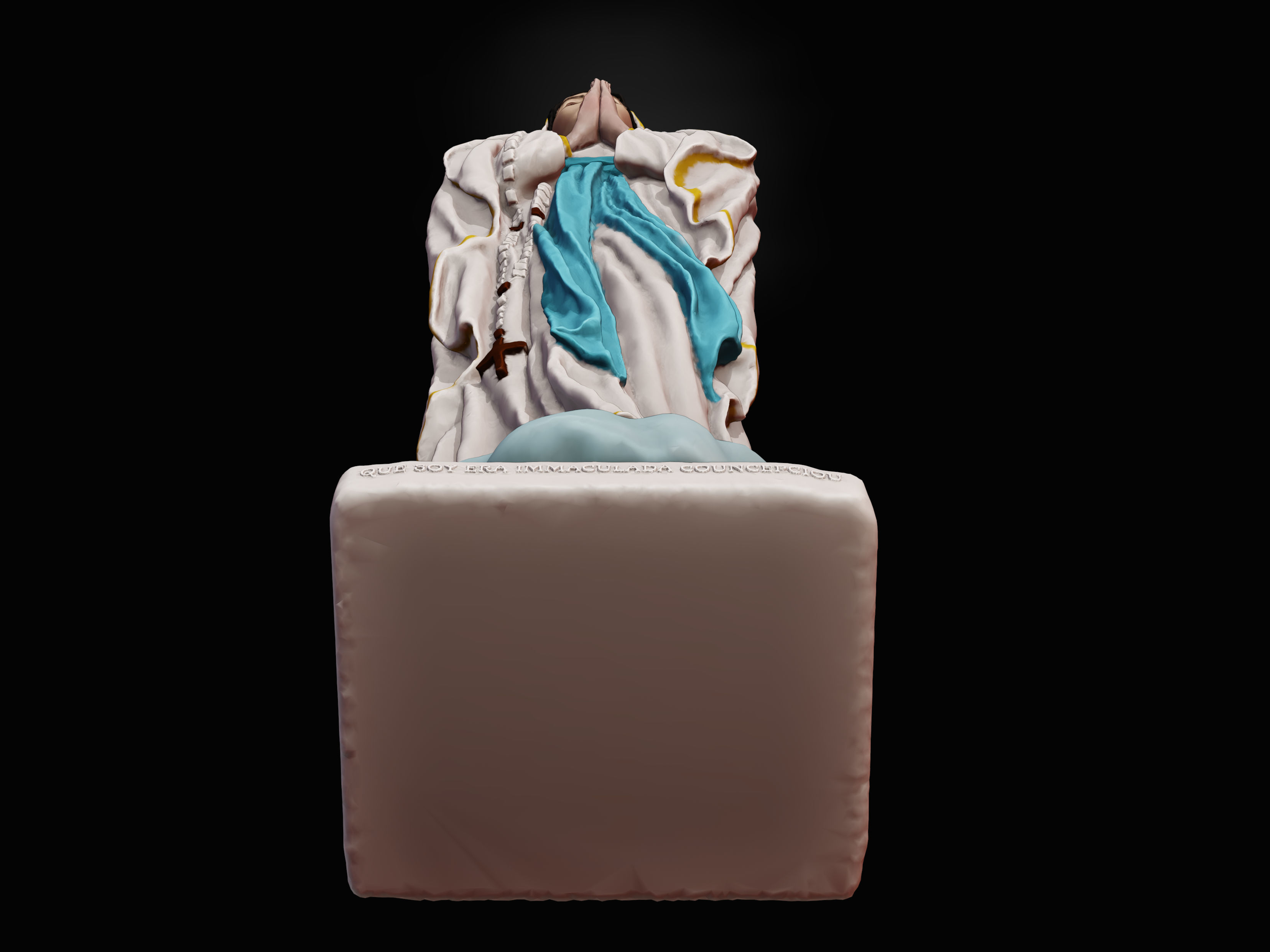 Our Lady of Lourdes Free 3D print model_2